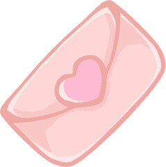 cute pink love letter