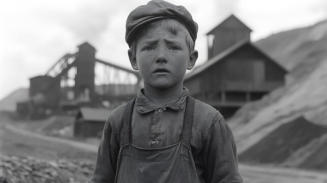 Child Laborer in Mine Town