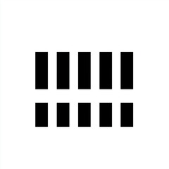 Obraz premium Abstract Black Rectangle Grid Pattern Minimalist Design Element