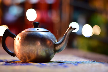 Hot water with smoke from kettle, Silver Hot Water Kettle photo