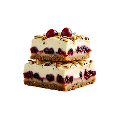 Delicious Tasty sweet bliss bars isolated on a transparent background