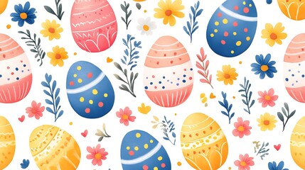 Easter Egg Pattern Background