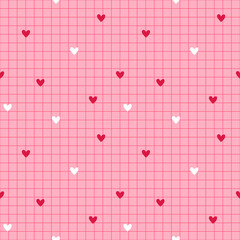 seamless pattern with hearts