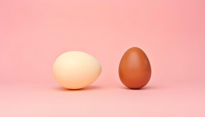 Fototapeta premium easter eggs on a white background