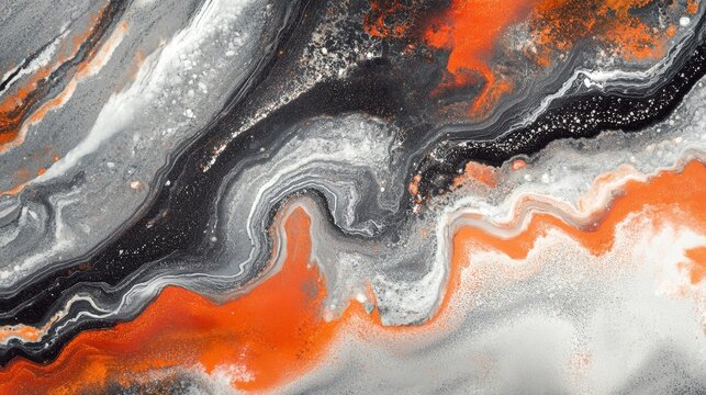 Dynamic gray and orange abstract film grain texture digital studio visual content creative environment artistic perspective modern film concept