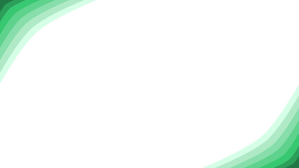 Abstract Green Gradient Shapes on White Background – Modern Corner Vector Design