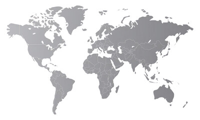 Fototapeta premium PNG World map minimalist design shapes.