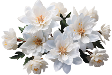 Lxia flower isolated on transparent background 
