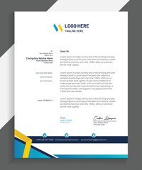 Professional Business Letterhead Design, Vector letterhead templates