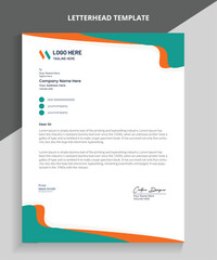 Professional Business Letterhead Design, Vector letterhead templates