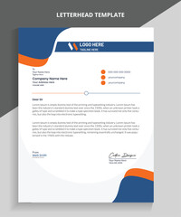 Professional Business Letterhead Design, Vector letterhead templates