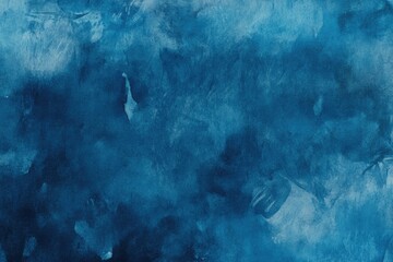 Detailed Picture of Abstract Blue Watercolor Background Texture