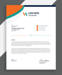 Professional Business Letterhead Design, Vector letterhead templates