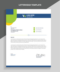 Professional Business Letterhead Design, Vector letterhead templates