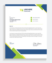 Professional Business Letterhead Design, Vector letterhead templates