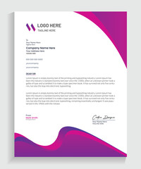 Professional Business Letterhead Design, Vector letterhead templates