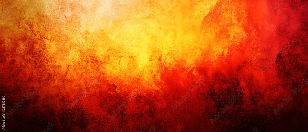 Canvas Prints abstract fiery texture with vibrant shades of orange and red creating a dramatic backdrop