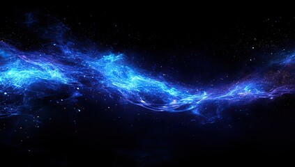 Obraz premium Cosmic Nebula Stream in Deep Space