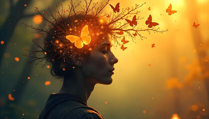 young man with yellow flower