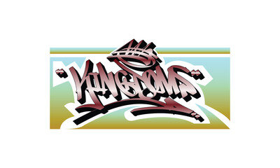 KINGDOMS graffiti tag style design