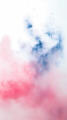 Obraz premium digital technology blue pink powder smoke poster background