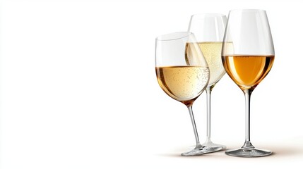 Three Glasses of Sparkling Wine.