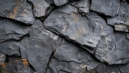 Dark grey slate rock texture background