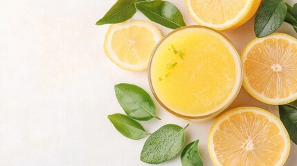 Fresh Lemon Juice in Glass, Healthy Drink, Fresh Ingredients