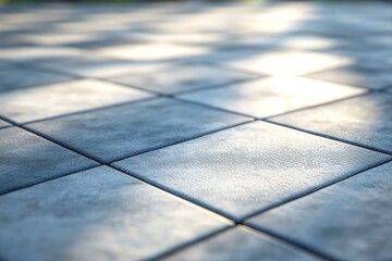 Sunlit Stone Pavement: A Textured Perspective