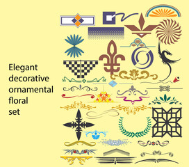 Alpona pattern Design Set