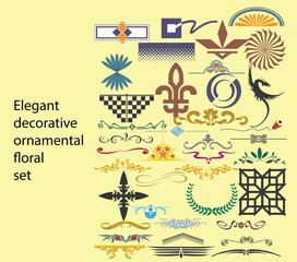 Alpona pattern Design Set