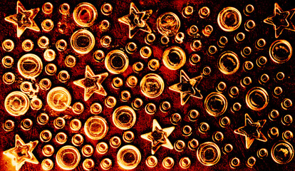 Stars, moon, patterns, shapes, dots, polygons, bubbles, stars, children's, science fiction,...