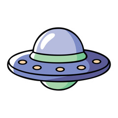 UFO Flying Saucer Space Exploration Icon
