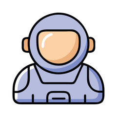 Astronaut Helmet Space Exploration Icon