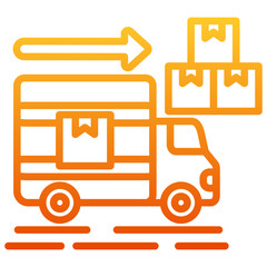 Naklejka premium Cargo Truck Icon