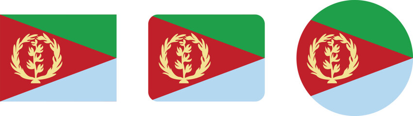 Flags of the Republic of Abkhazia in various shapes.