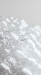 digital technology cell molecule bubble poster background