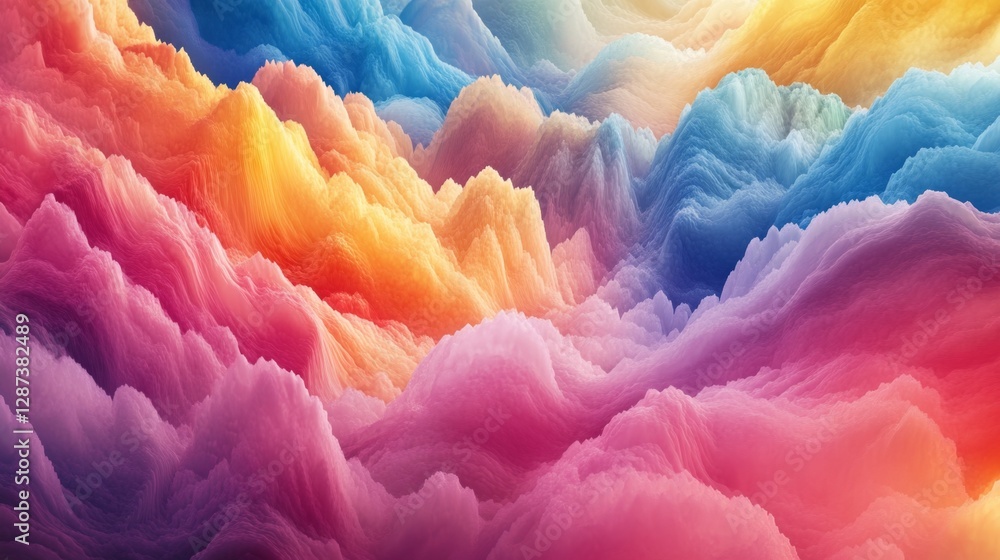 Poster psychedelic art showcase virtual gallery visual experience digital space artistic perspective vibran