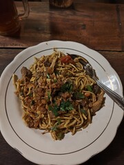Bakmi Jawa is one of the typical foods especially in the Yogyakarta area and its surroundings.