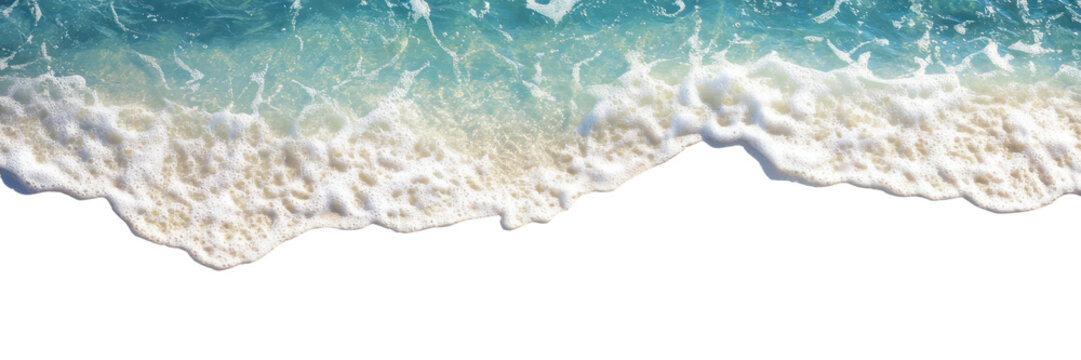 PNG Summer beach ocean water foam. - Powered by Adobe