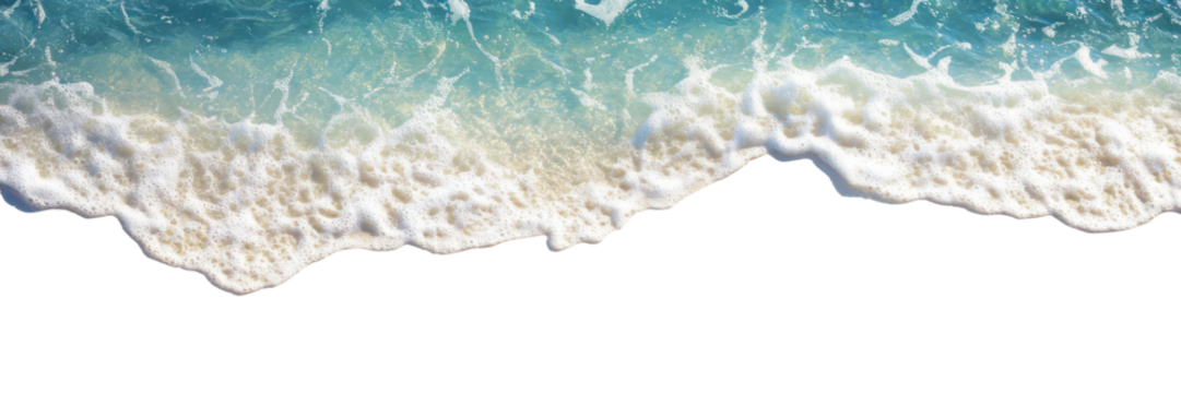 PNG Summer beach ocean water foam. - Powered by Adobe