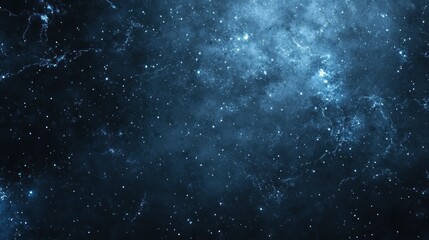 Obraz premium Celestial Nebula: A Deep Space Symphony in Blue