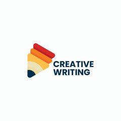 Creative Writing Gradient Colorful Logo