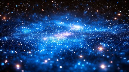 Obraz premium Cosmic galaxy nebula night sky