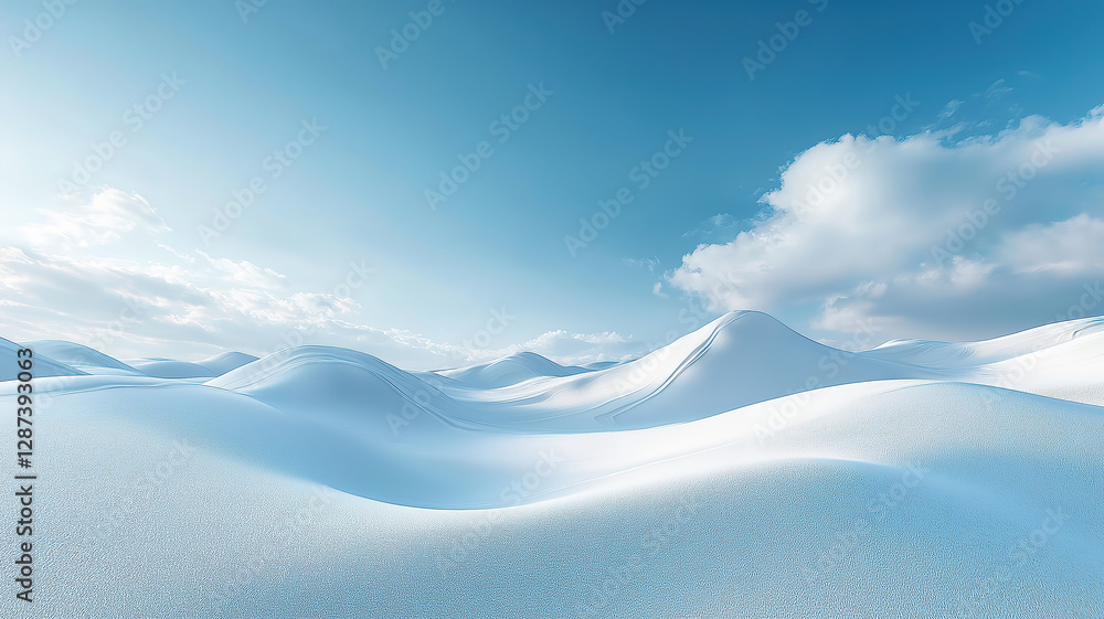 Poster a tranquil empty winter panorama with a clean open space perfect for text placement