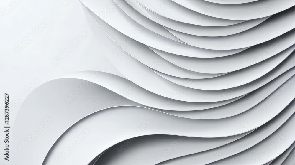 Poster white abstract modern background design with minimalist layers and soft curves for contemporary styl