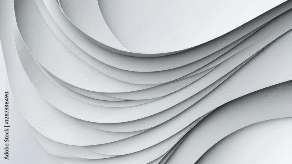 Poster white abstract modern background design with minimalist layers and soft curves for contemporary styl