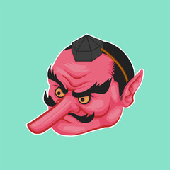 Tengu mask Japanese 
