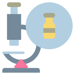 science test lab vaccine pharmacy flat style icon
