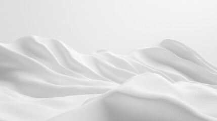 Minimalist Perspective of Soft White Waves in Calm Environment